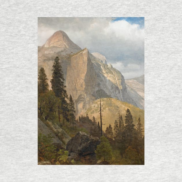 North Dome, Yosemite Valley by Albert Bierstadt by Classic Art Stall